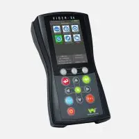 Viber X4 handheld device with color screen and function keys on front panel.