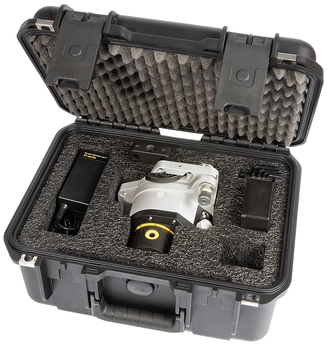 “XT20 laser transmitters with accessories in protective case”